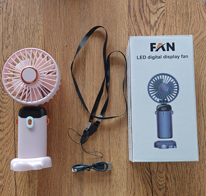 Portable Mini Fan USB Rechargeable Mini Air Cooler Hand Held Small Fan