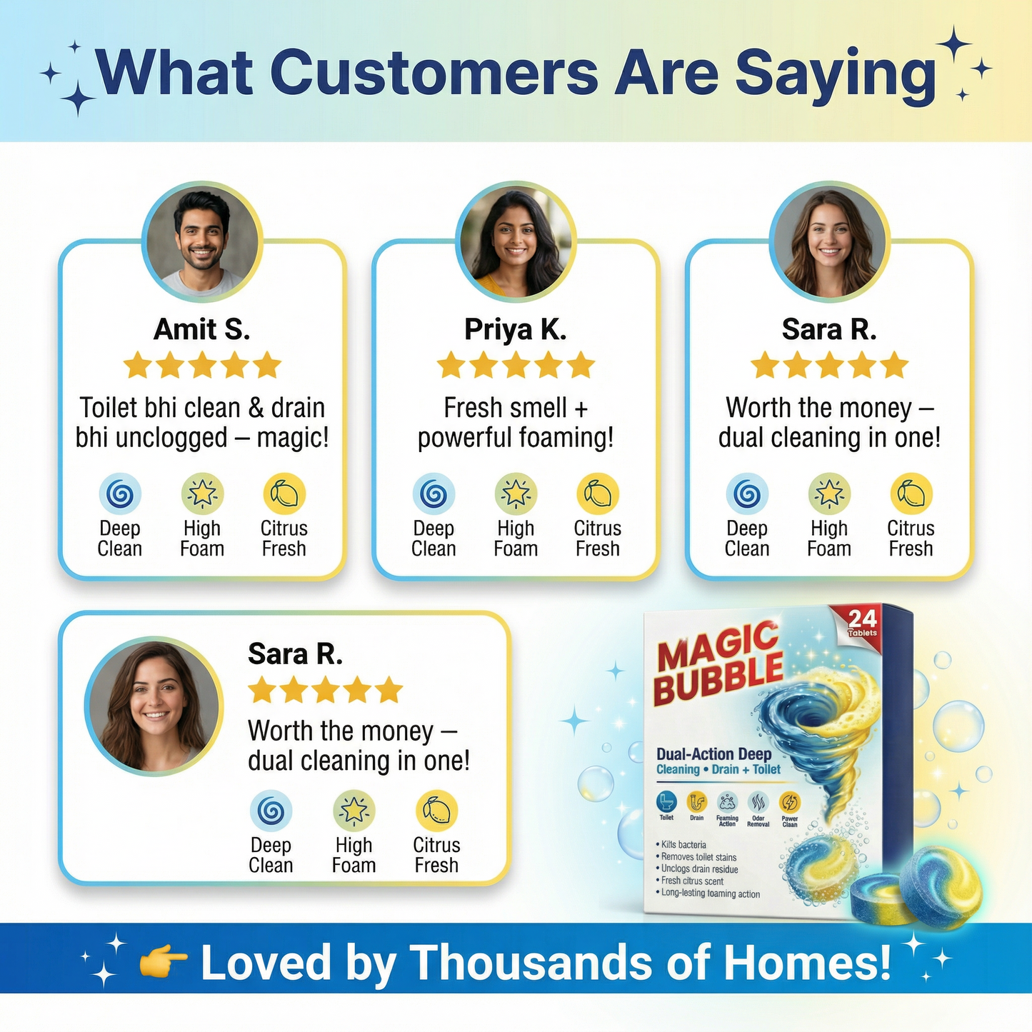 Magic Bubble Cleaning Tablets | 🔥BUY 1 GET 1 FREE🔥