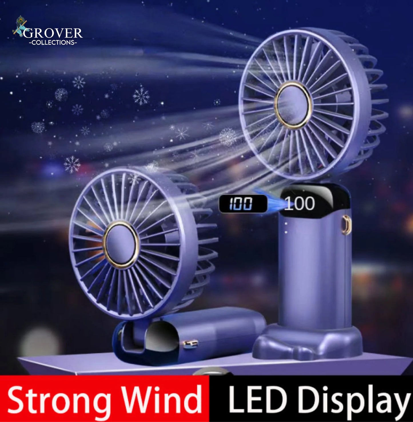 Portable Mini Fan USB Rechargeable Mini Air Cooler Hand Held Small Fan