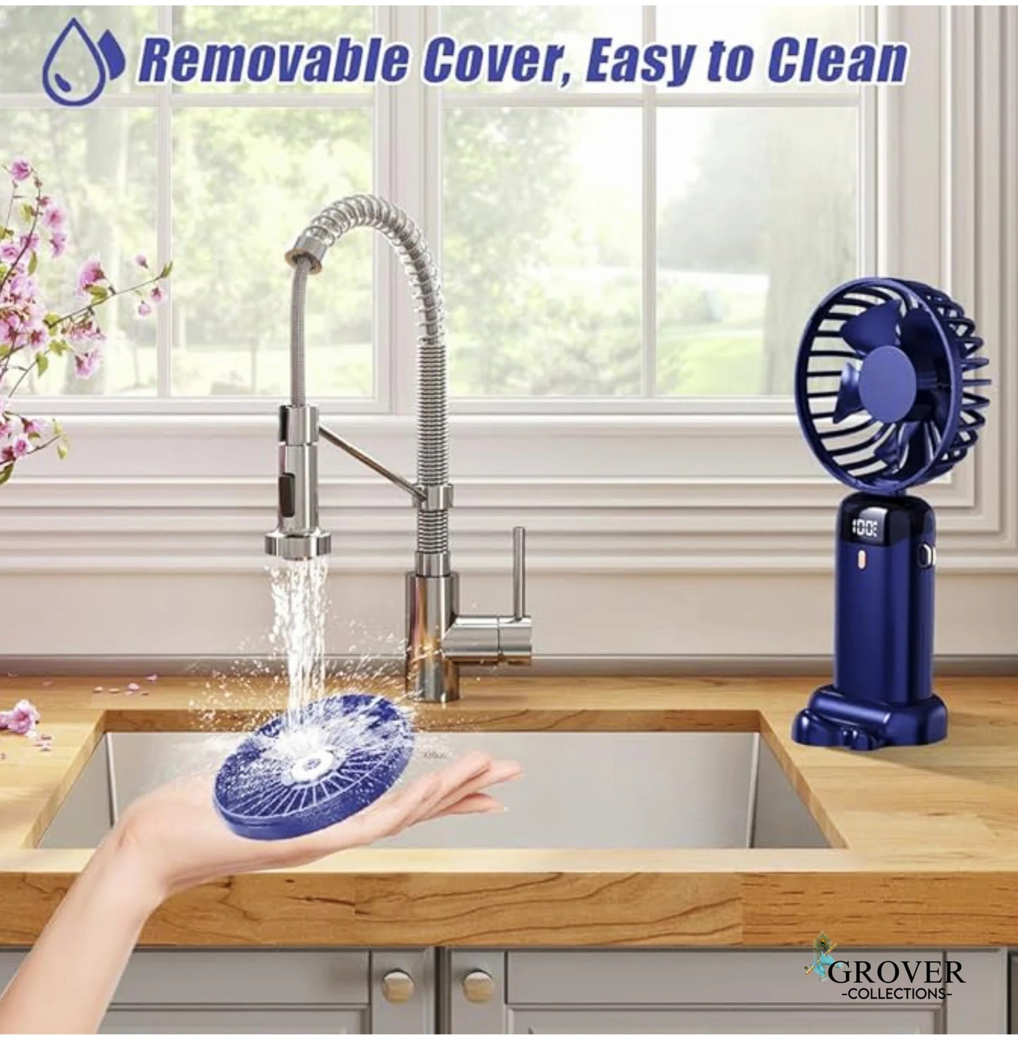 Portable Mini Fan USB Rechargeable Mini Air Cooler Hand Held Small Fan